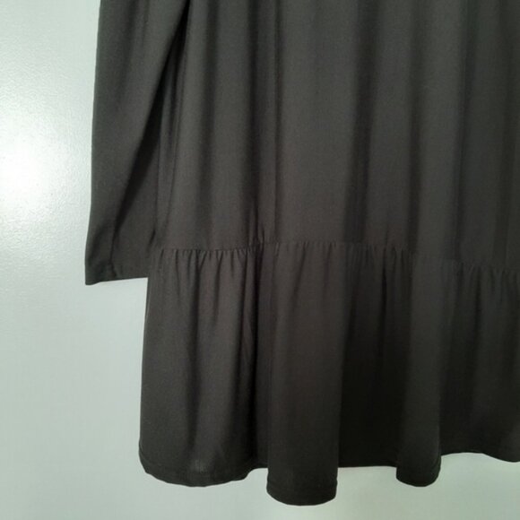 LILY by Firmiana Stretchy Drop Waist Long Sleeve Scoop Neck Dress Black Sz 3X - Picture 16 of 16